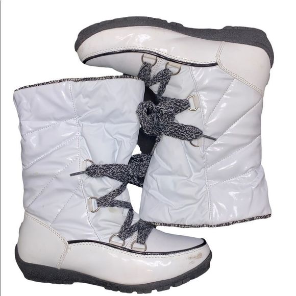 HSN Sporto Waterproof Hiking Boot Knit Me White/Grey 8M - Picture 8 of 13